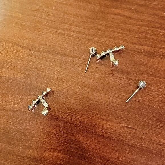 Silver drop earrings  - Picture 2 of 4